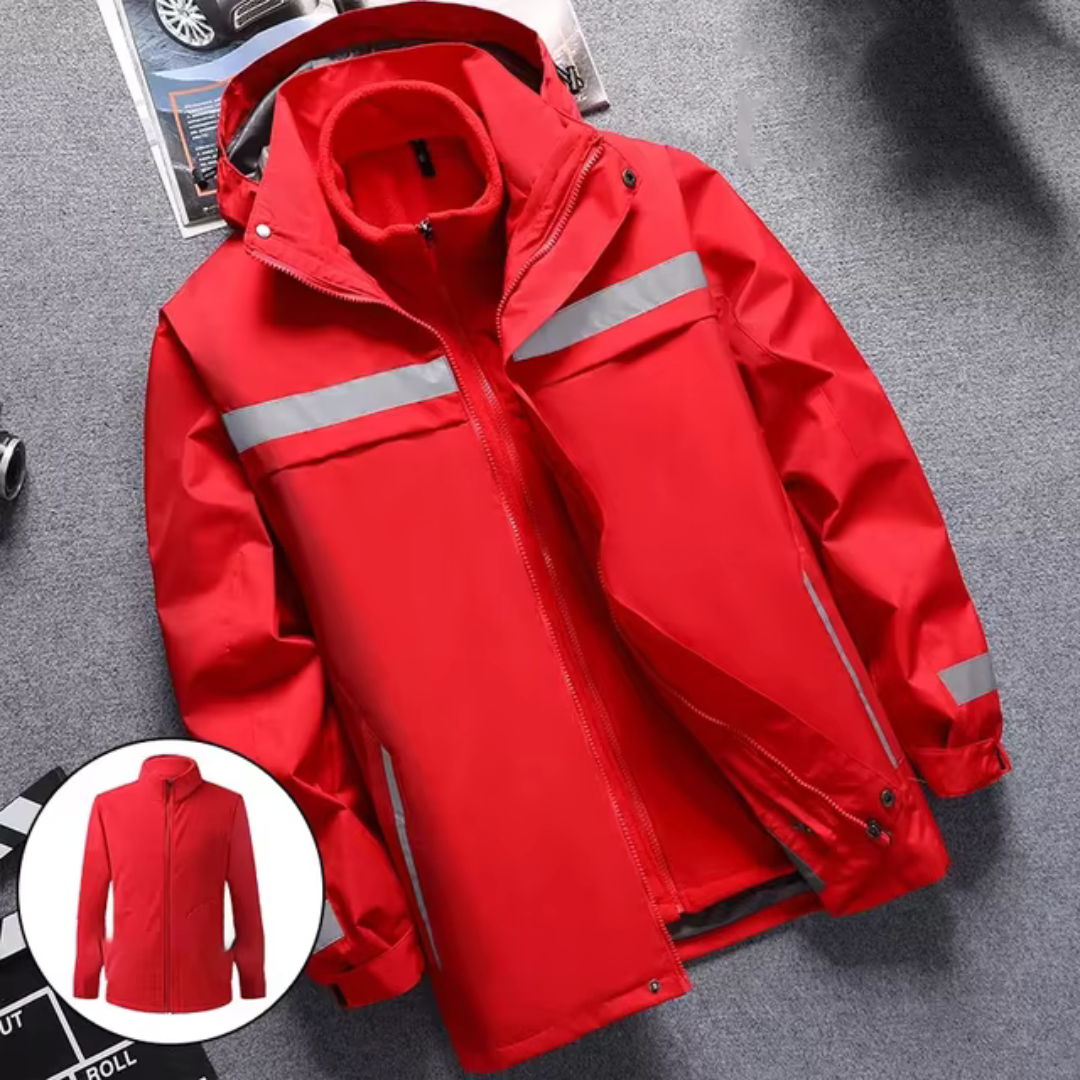 Wind- und wasserdichte Herrenjacke, ideal für Schutz vor Regen und Wind an kalten Tagen