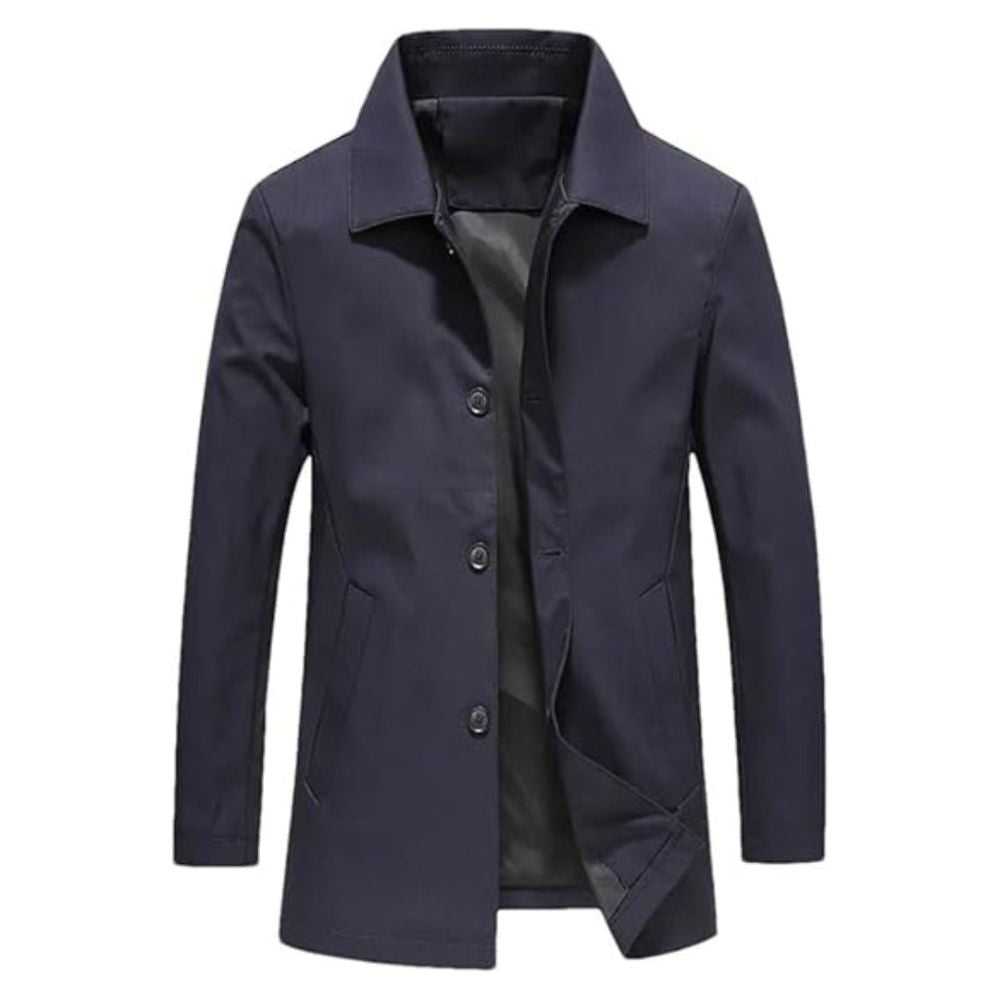 Winddichte lange Winterjacke für Männer, ideal für Herbst und Winter, mit Thermoisolierung und wasserabweisendem Material