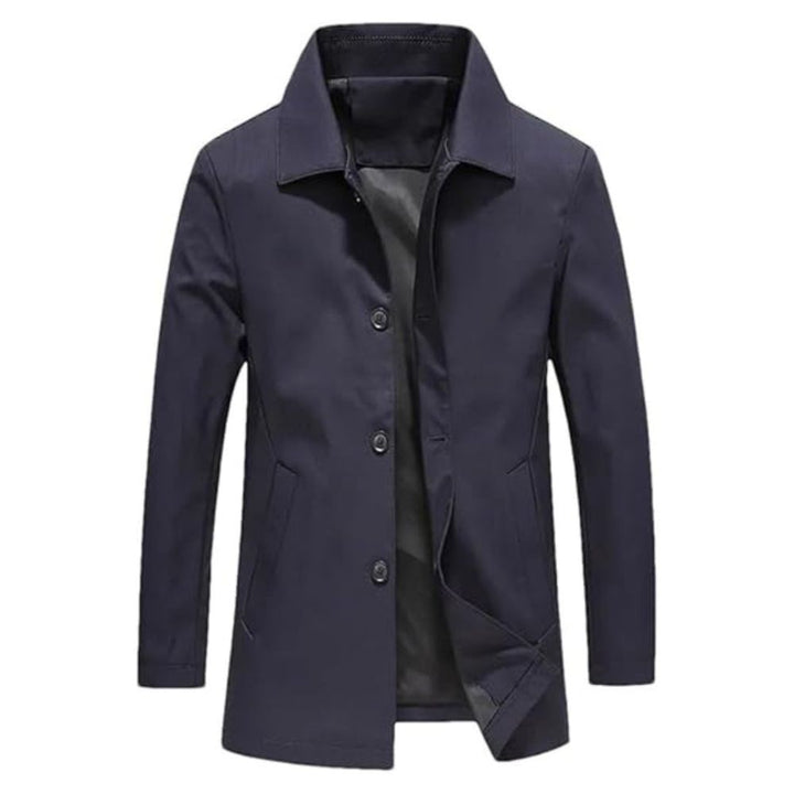 Winddichte lange Winterjacke für Männer, ideal für Herbst und Winter, mit Thermoisolierung und wasserabweisendem Material