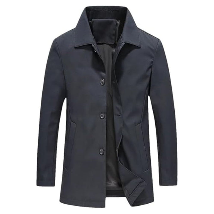 Winddichte lange Winterjacke für Männer, ideal für Herbst und Winter, mit Thermoisolierung und wasserabweisendem Material