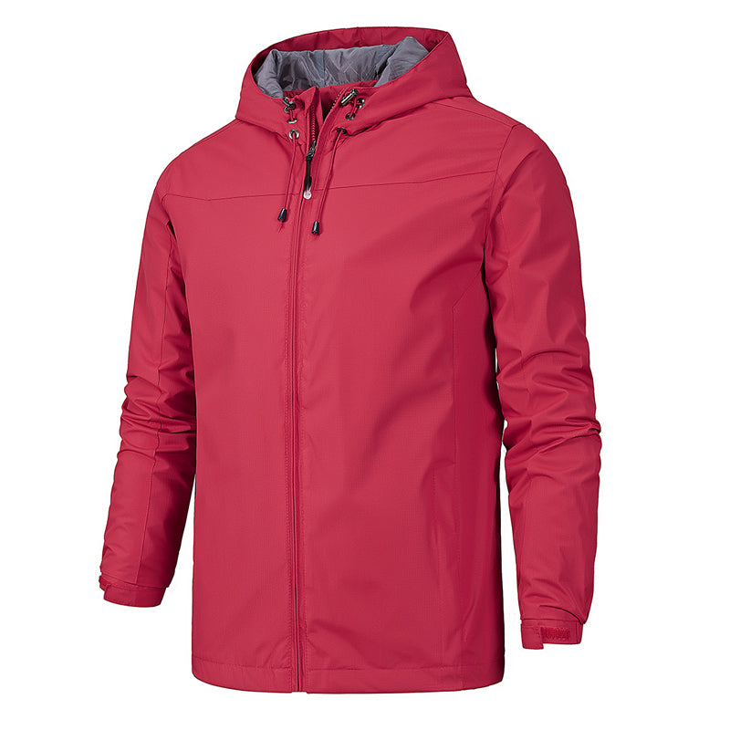 Winddichte Regenjacke für Männer, ideal für regnerische Herbst- und Wintertage