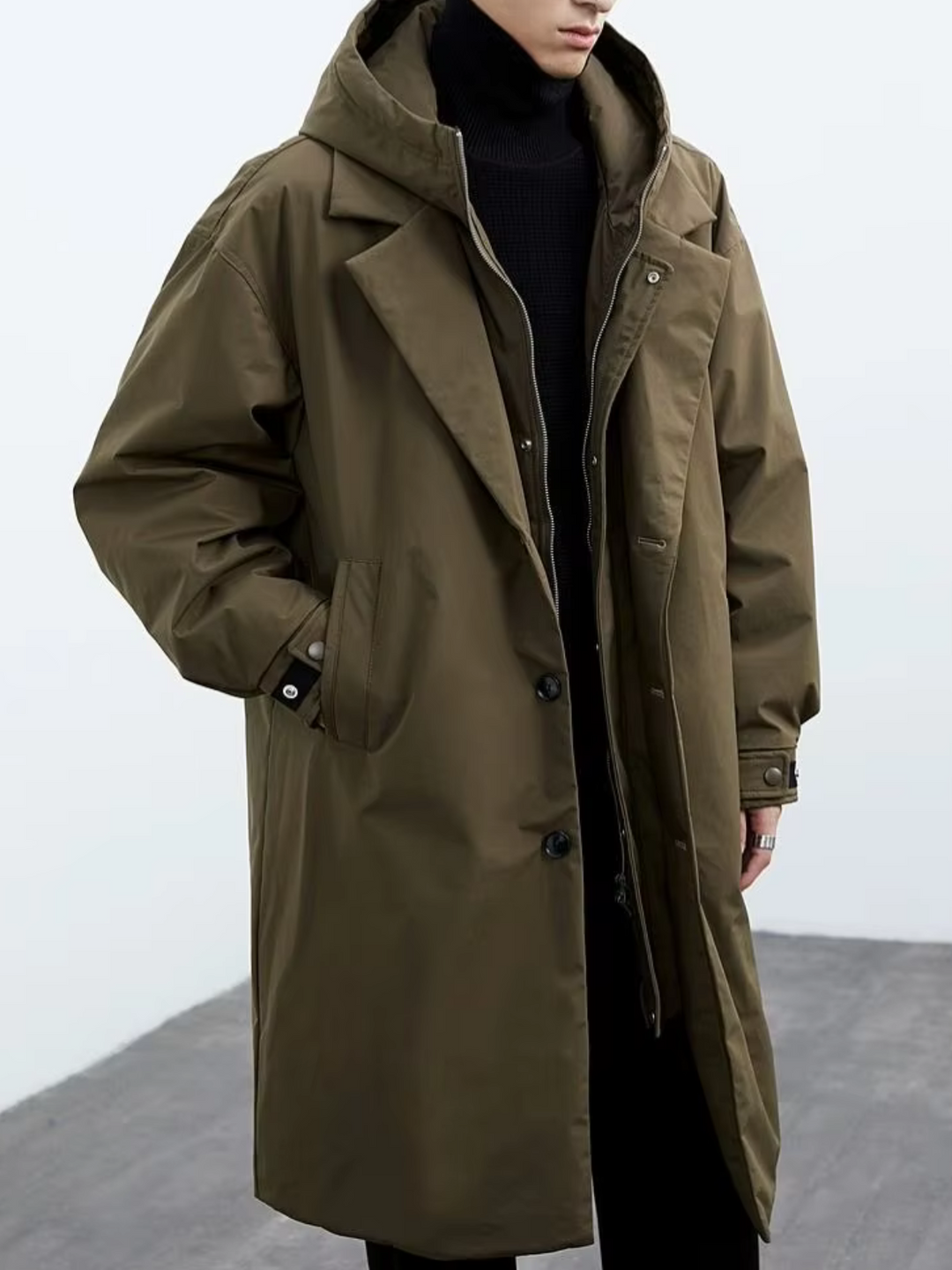 Winddichter Freizeitparka für Männer – ideal für kalte Herbst- und Wintertage.