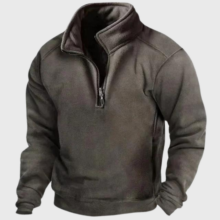 Eleganter und winddichter Strickpullover für Männer, ideal für die kalte Jahreszeit.