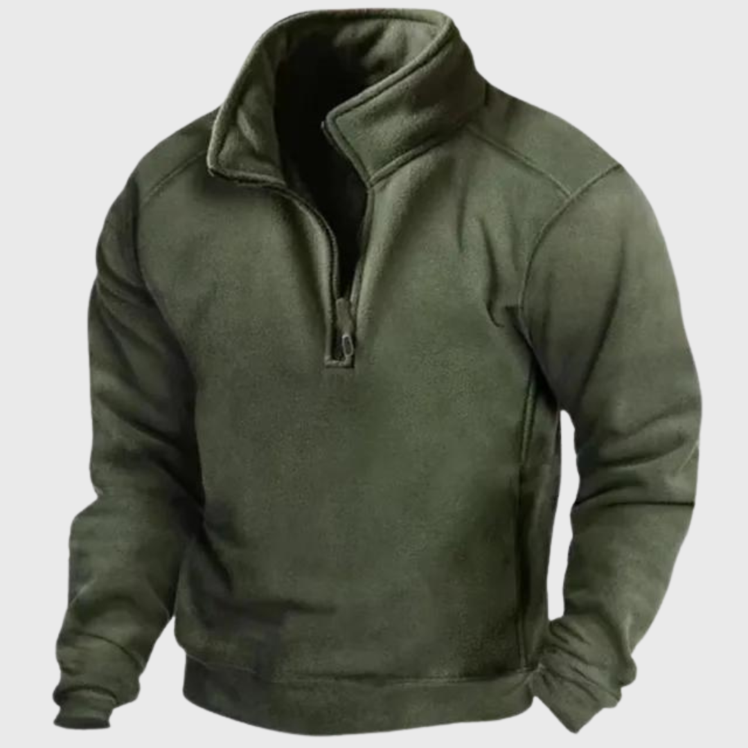 Eleganter und winddichter Strickpullover für Männer, ideal für die kalte Jahreszeit.