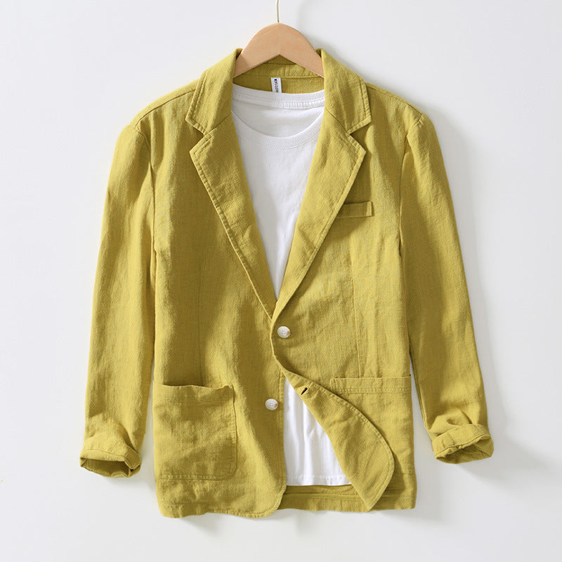 Leichter und stilvoller Leinen-Blazer für Herren, perfekt für Büro und Freizeit