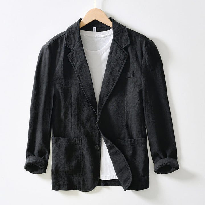 Leichter und stilvoller Leinen-Blazer für Herren, perfekt für Büro und Freizeit