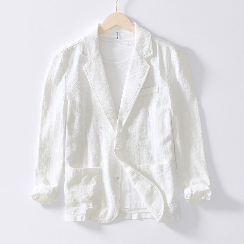 Leichter und stilvoller Leinen-Blazer für Herren, perfekt für Büro und Freizeit
