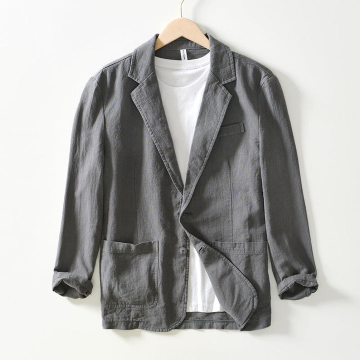 Leichter und stilvoller Leinen-Blazer für Herren, perfekt für Büro und Freizeit