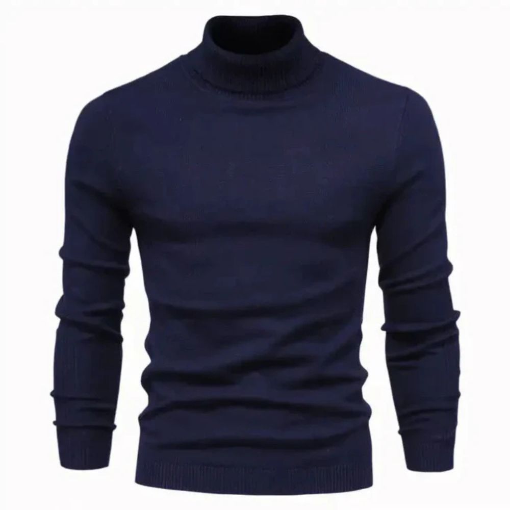 Zeitloser Rollkragenpullover für Männer – warm, elegant und ideal für Herbst- und Wintertage.