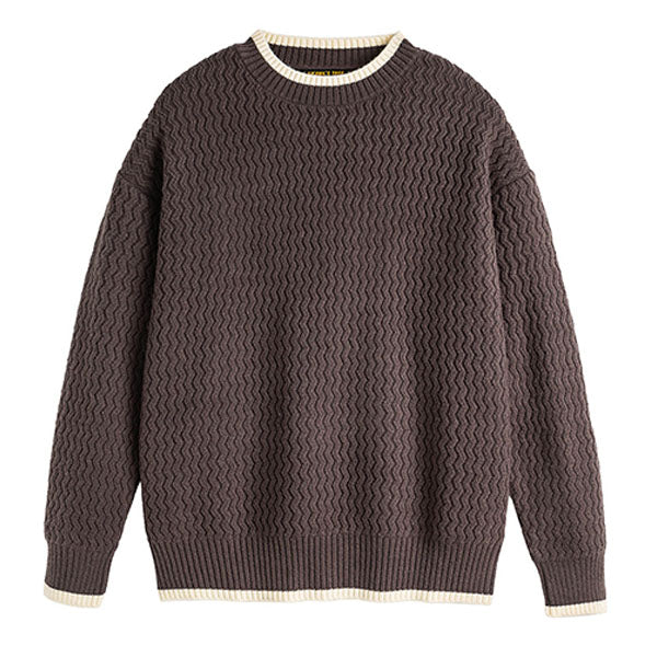 Zeitloser warmer Pullover für Männer, perfekt für kalte Tage und vielseitige Outfits.